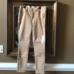 Old Navy mid-rise rockstar super skinny Khaki pant